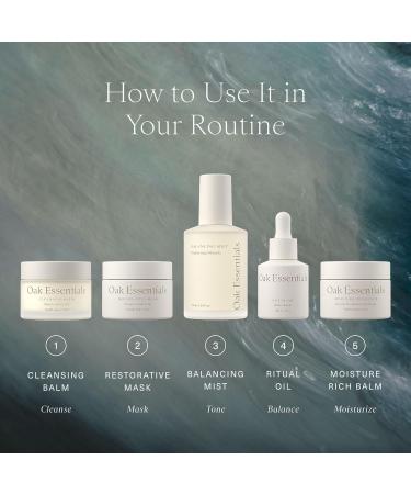 Oak Essentials Ritual Oil | Lightweight Blue Tansy Face Oil with Vitamin-Rich Botanicals for Restoring Balance and Radiance 1 Fl Oz 1 Fl Oz (Pack of 1) Multicoloured - Buy Online on GoSupps.com