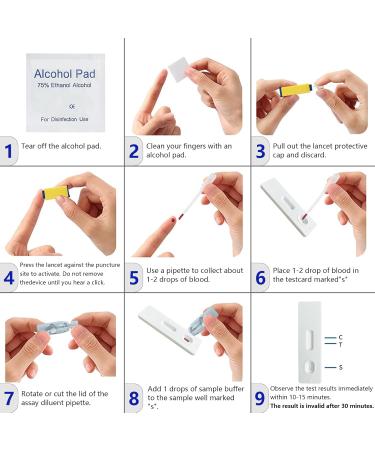 Helicobacter Pylori Home Test Kit - Fast Accurate Self-Test for H. Pylori - Results in 10-15 Minutes - Includes 2 Tests - International Shipping Available - Buy Online on GoSupps.com