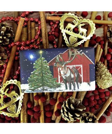 The English Soap Company Festive Soap Bar 190g Christmas Reindeer (Fir Tree) - Buy Online on GoSupps.com