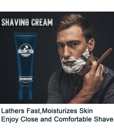 Travel Shave Cream Gift Set for Men - Luxury Close Shave Kit for Him - Perfect Christmas, Birthday, or Stocking Stuffer Gift - 8 Piece Set - Buy Online on GoSupps.com