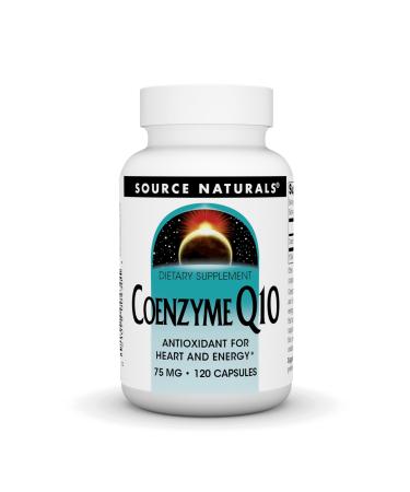Source Natural Coenzyme Q10 Antioxidant Support 75 mg For Heart Brain Immunity & Liver Support - 120 Capsules 120 Count (Pack of 1)