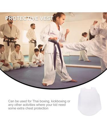 LIOOBO Unisex Taekwondo Karate Kids Chest Guard Vest - XS Child Body Breast Protector - Buy Online on GoSupps.com