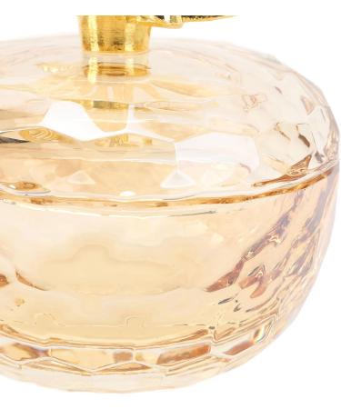 Nail Art Cup - Dappen Dish Cup Transparent Glass Nail Art Dappen Dish with Alloy Lid for Liquid Jewelry Display - Buy Online on GoSupps.com