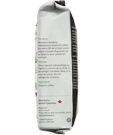 Earth's Choice Organic Coffee Dark Whole Bean 340g Dark Whole Bean 340 g (Pack of 1) - Buy Online on GoSupps.com