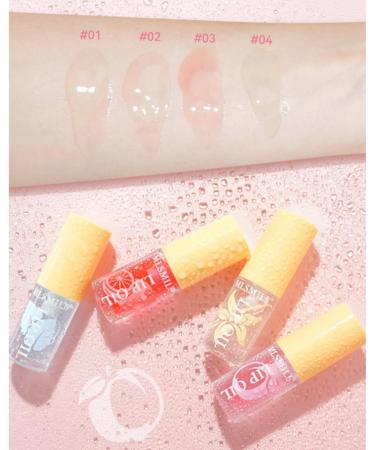 Moisturizing Lip Care Kit - 4 Colors Fruit Flavored Clear Lip Gloss for Dry Lips - Hydrating - Plumping - Long Lasting - Nourishing - Lip Gloss - Gift - Buy Online on GoSupps.com