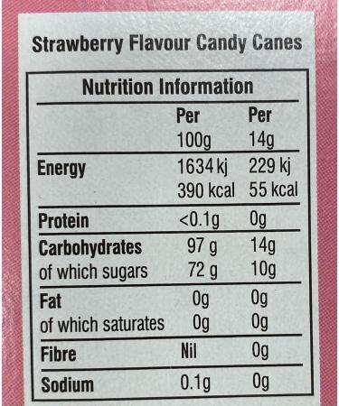 Natural Candy Shop Strawberry Candy Canes 168g - Buy Online on GoSupps.com