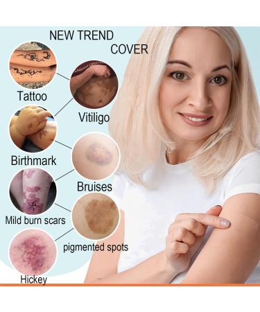 2023 Waterproof Tattoo Cover Up Tape for Scar Concealing - Lasts 3-7 Days - Brown, White - Buy Online on GoSupps.com