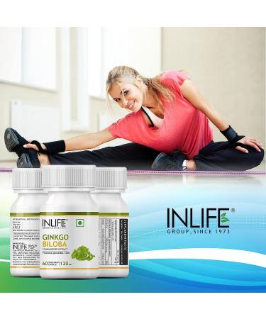 Ginkgo Biloba Extract 120mg (60 Vegetarian Capsules) for Healthy Brain Function - Buy Online on GoSupps.com