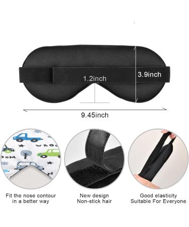 Cartoon Cars Sleep Mask for Men and Women - Adjustable Strap, Soft Comfort Blindfold for Better Night's Sleep - WELLDAY - Buy Online on GoSupps.com