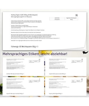 Healthy Origins CoQ10 with Kaneka QH 100mg - High-Dose Gluten-Free Soy-Free Non-GMO Soft Capsules | 60 Count - Buy Online on GoSupps.com