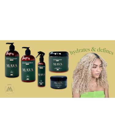 Mava Curl Defining Cream - Coconut Oil & Bamboo Extracts for Chemically Treated & Coarse Hair | 16oz - International Shipping Available - Buy Online on GoSupps.com