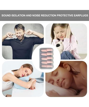 5 Pairs Noise Cancelling Earplugs - Sound Blocking Ear Plugs for Sleep Snoring Work - Pink Hearing Protection - Buy Online on GoSupps.com