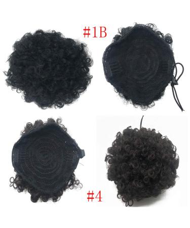 Buy Coolbers Afro Puff Drawstring Ponytail - Small #1B Synthetic Kinky Curly Hair Bun Extensions for International Shipping - Buy Online on GoSupps.com