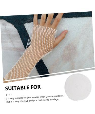 1 Roll Elastic Gauze Tape Net Tubular - Medical & Athletic Use - Premium White Elasticity Cotton for Sprains - International Shipping Available - Buy Online on GoSupps.com