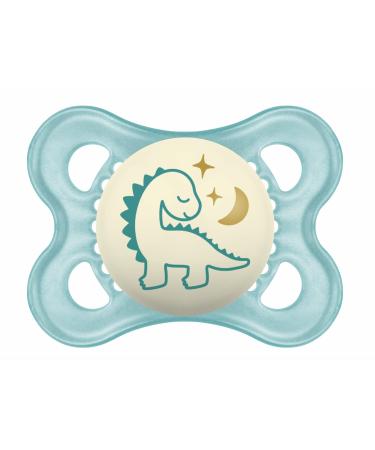 MAM Schnuller for the night of 2 to 6 months - ultraich silicone - set with 2 nullters and sterilization box random color selection - Buy Online on GoSupps.com