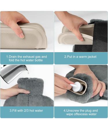 Rotres 2L Electric-Free Foot Warmers - Ultra Thick Heat Bottle for Adults | Winter Heating Mat (36x30cm) - Ideal for Men & Women - Buy Online on GoSupps.com