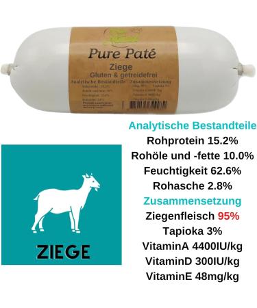 Paw Natural Hundenwurst Cutting Festival - 400g Goat Sausage | Gluten & Grain-Free | Premium Quality Fresh Meat for Healthy Dogs - Buy Online on GoSupps.com
