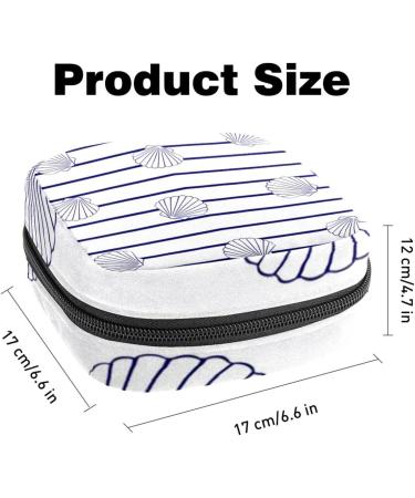 Shop Marine Stripes Women's Binding Bag | Large Menstrual Cup Cylinder Pocket with Zipper | Perfect for Period Inserts Panty Liners & Tampons - Multi-Colored - Buy Online on GoSupps.com