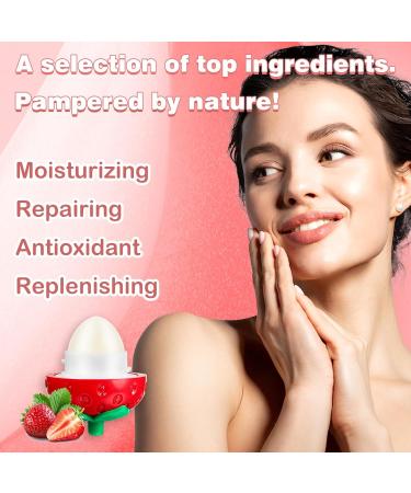 Buy KISSIO Strawberry Lip Balm | Moisturizing Lip Care with B5 & Jojoba Oil | Soothes Chapped Lips & Enhances Elasticity | Cruelty-Free | 0.12 oz - Buy Online on GoSupps.com