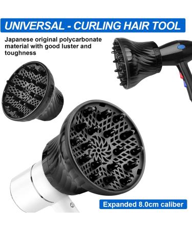 Universal Hair Dryer Diffuser Attachment for Curly & Wavy Hair - Perfect Styling & Compatibility (3.5-8.0cm) - Buy Online on GoSupps.com