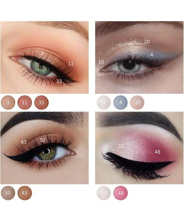 /L Matte Pearlescent Eyeshadow Fine Powdery Texture Convenient to Use Multicolor Blendable Lasting Halloween Makeup - Buy Online on GoSupps.com