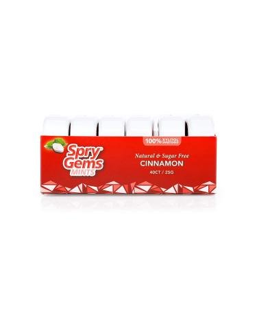 Xlear Spry Gems Cinnamon Mints - 40 Count, 25g | Fresh Breath & Sugar-Free - Buy Online on GoSupps.com