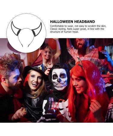 Lurrose Mesh Devil Headband Devil Headband Halloween Devil Horns Black Devil Horns Devil Costume Accessories for Halloween Party Cosplay Photo Prop - Buy Online on GoSupps.com
