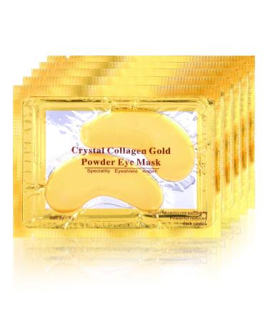 POSTA Gold Eye Mask, 20 Pairs Eye Treatment Mask With Collagen, Under Eye Mask Treatment for Puffy Eyes, Dark Circles Corrector, Used for Eye Bags, Anti Aging Patches Luxury Gift for Women and Men