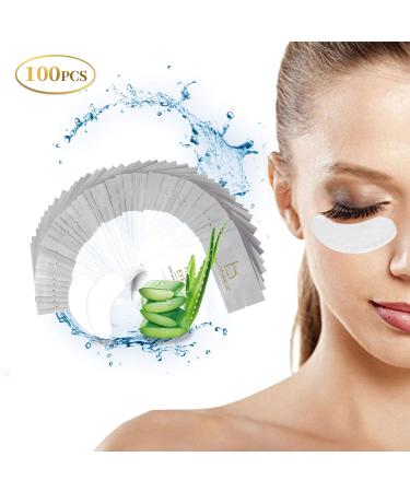 LANKIZ Under Eye Gel Pads for Lash Extensions - 100 Pair Pack | Lint Free Hydrogel Eye Patches for Eyelash Extension Supplies - Buy Online on GoSupps.com