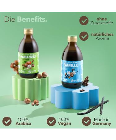 Breaknow Hazelnut Coffee Concentrate - 30x Portions Iced Coffee Syrup - Quick 10-Second Cold Brew | 300ml Pack for Home & On-the-Go - Buy Online on GoSupps.com