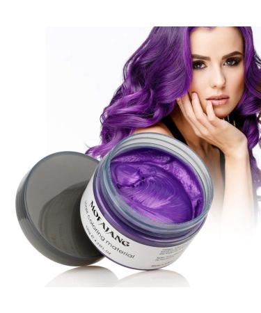 Mofajang Hair Wax Dye Styling Cream Mud - Purple | Washable Temporary Natural Hairstyle Color Pomade - Buy Online on GoSupps.com