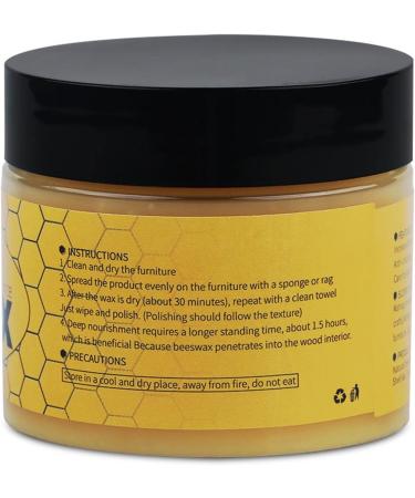Wood Seasoning Beewax | Safe Beeswax Wood Furniture Cleaner Furniture Polish| Multipurpose Natural Polish for Furniture Floor Tables Cabinets Polish & Conditioner for Wood Furniture - Buy Online on GoSupps.com