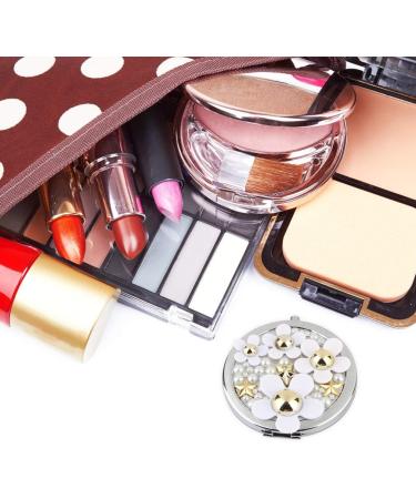 La Vogue Daisy Pattern Perfume Compact Mirror for Women - Portable Handbag Makeup Mirror - Buy Online on GoSupps.com