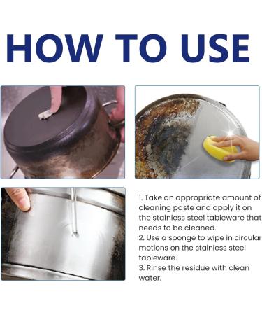 Buy Kitchen Multi-Purpose Cleaner - Stainless Steel & Heavy Oil Stain Remover | All-Purpose Cream for Pots & Utensils - International Shipping Available - Buy Online on GoSupps.com