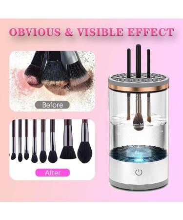 Electric Cosmetic Brush Cleaner - Rechargeable & Efficient | All Size Makeup Brushes & Tools | White - Buy Online on GoSupps.com