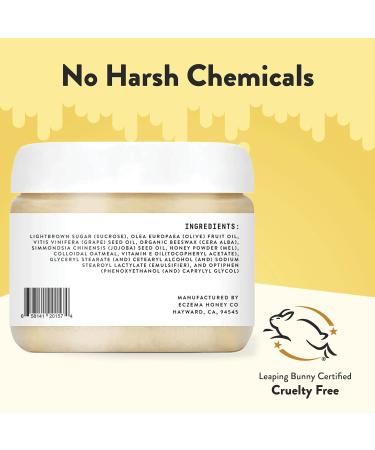 ECZEMA HONEY Brown Sugar Scrub - Natural Face & Body Exfoliator for Dry Skin Gentle Eczema Relief 6 Oz - Ideal Body Care for Sensitive Skin - Unisex Skin Care - Buy Online on GoSupps.com