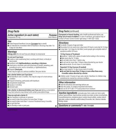 Buy Equate Omeprazole 20 mg Acid Reducer - 42 Count for Heartburn Relief | Delayed Release Tablets | Fast International Shipping - Buy Online on GoSupps.com