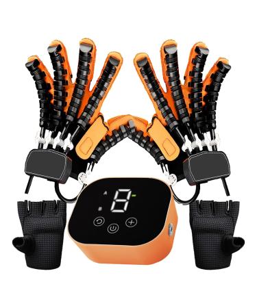 Rehabilitation Robot Gloves Equipment for Stroke Recovery Adaptive Training Hemiplegic Finger Flexion Robot Glove for Hand Strength Exercise left+right X-Large