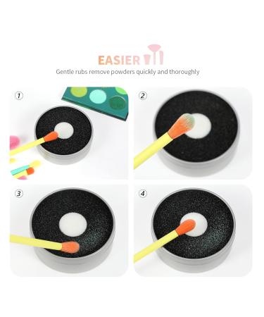 Docolor Makeup Brush Cleaner Sponge - Quick Color Removal for Makeup Brushes No Water Needed Travel-Friendly Black - Buy Online on GoSupps.com