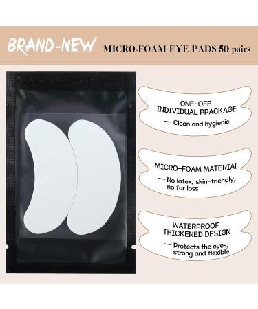 50 Pairs Regular Eye Pads for Lash Extensions - Hypoallergenic & Waterproof - Buy Online on GoSupps.com