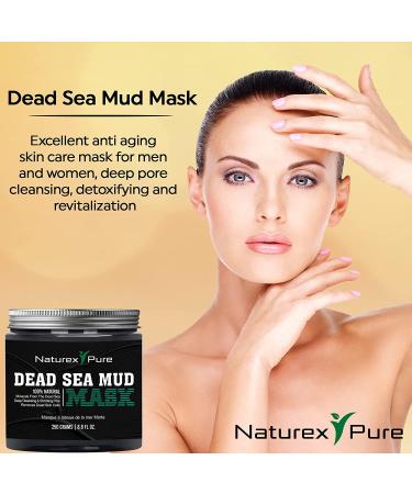 Dead Sea Mud Mask - All-Natural Face Mask for Blackheads Acne & Hyperpigmentation - 8.8fl oz - Luxurious Skincare for Women & Men - Buy Online on GoSupps.com