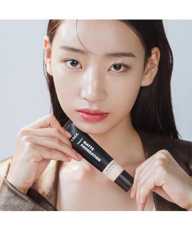 L.O.C.K. Color Matte Foundation in Porcelain | Full Coverage Face Makeup Cream | Korean Beauty | 1.06 oz - Buy Online on GoSupps.com
