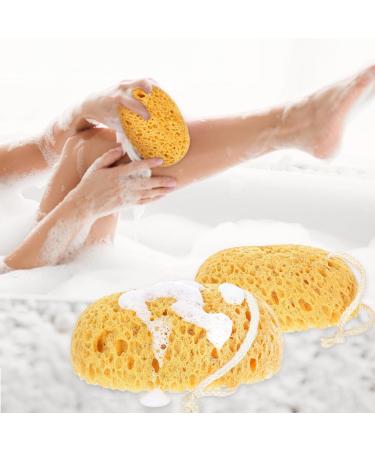 Lot de 2 grandes ponges de bain exfoliantes douces pour le visage et le corps luffa en mousse pour homme et femme peau s che sensible nettoyage doux et profond - Buy Online on GoSupps.com