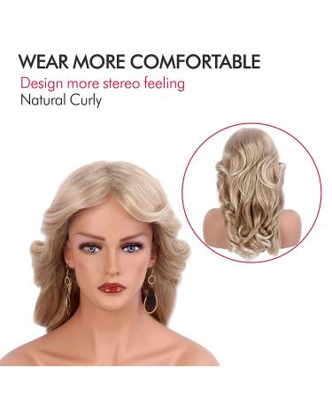 Farrah Fawcett Vintage Blonde Wig for Women - Synthetic Full Wig for 70s Costume & Cosplay - Buy Online on GoSupps.com