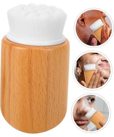 FOMIYES Beech Wood Facial Cleansing Brush Scrubber for Face Facial Scrubber Brush for Face Exfoliating Brush Face Exfoliating Face Brush Face Exfoliating Brush Fiber Soft Fur The Lazy - Buy Online on GoSupps.com