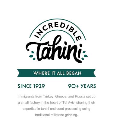 Incredible Tahini Classic Natural Sesame Butter 2 Pack 16oz | Plant-Based & Certified Kosher | Ideal for Salad Dressing, Hummus & Vegan Dips - Buy Online on GoSupps.com