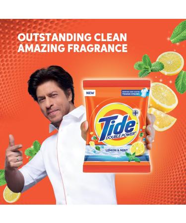 Tide Plus Detergent Washing Powder with Extra Power Lemon and Mint Pack - 500 g + SCOOPER - Buy Online on GoSupps.com