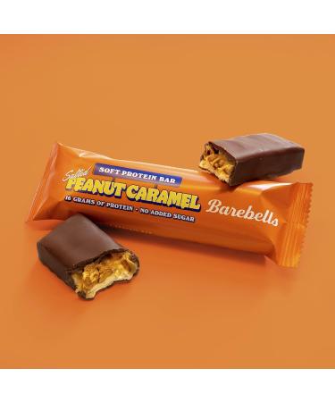 Buy Barebell's Soft Protein Bar - Salted Peanut Caramel 16g Protein Low Sugar No Palm Oil | 12 x 55g - International Shipping - Buy Online on GoSupps.com