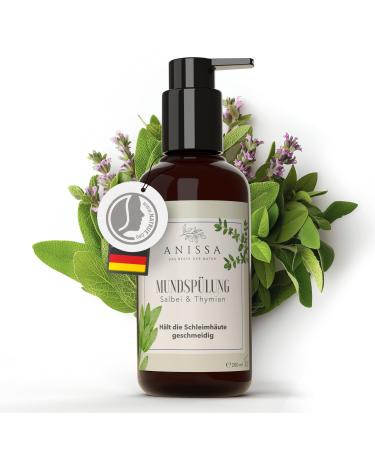 Anissa natural cosmetics mouthwash 100ml - natural care cleaning and protection for oral health from viruses - antiviral antibacterial anti -inflammatory