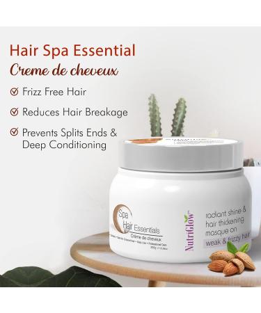 Nutriglow Hair Spa Cream - Volumizing & Shine Lock for Weak & Frizzy Hair | 300g - Buy Online on GoSupps.com